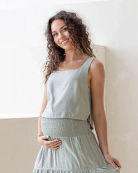Angel Maternity - Luana Maternity Cropped Tank Top