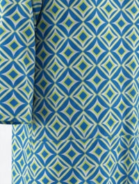 Lulu-B - Women's Geometric Print 3/4 Sleeve Dress