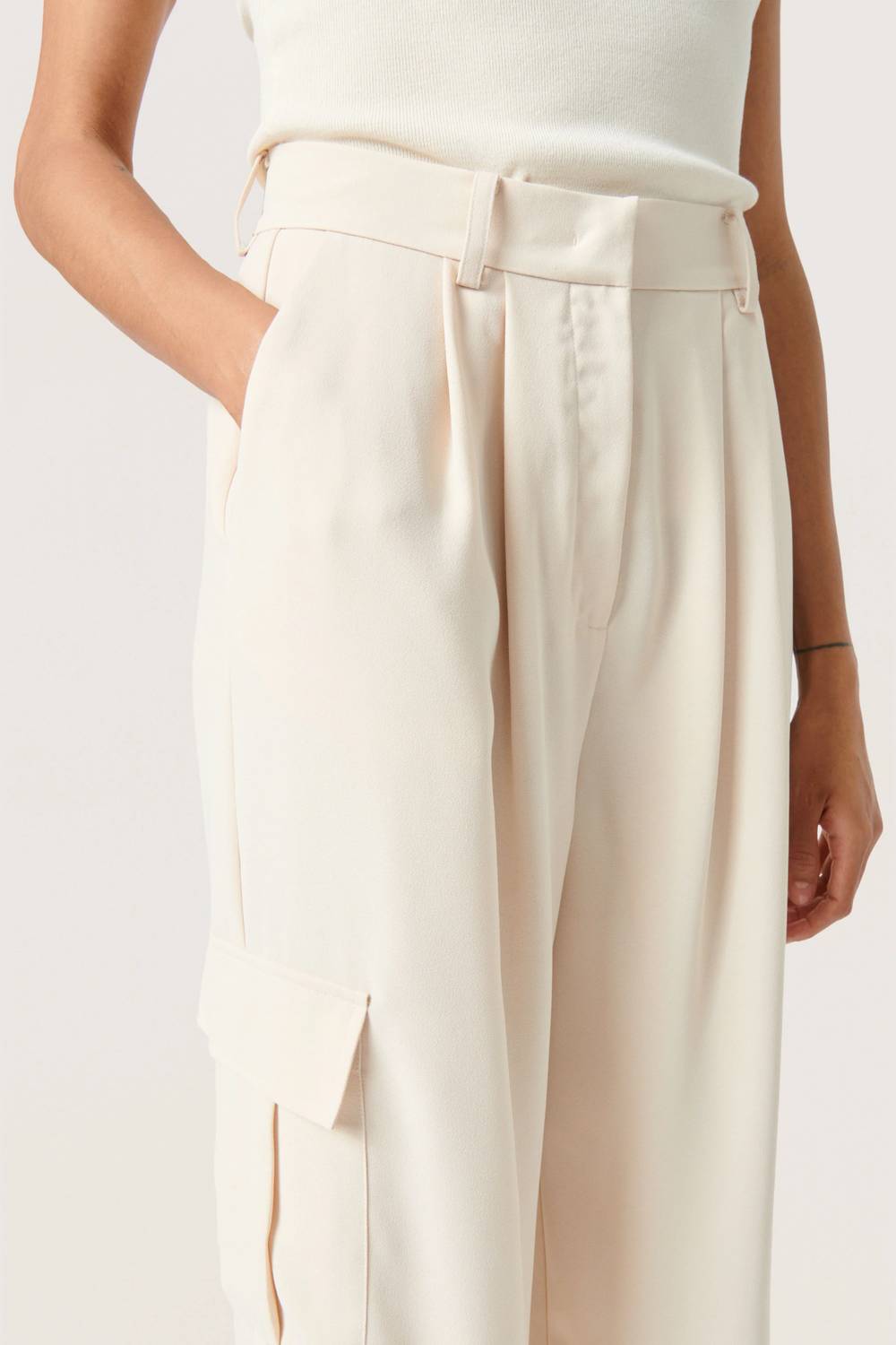 Soaked In Luxury - Shirley Wide Legs Cargo Trousers