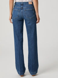 Paige Leenah 32" High-Rise Jeans in sound check - women's jeans - alternate view
