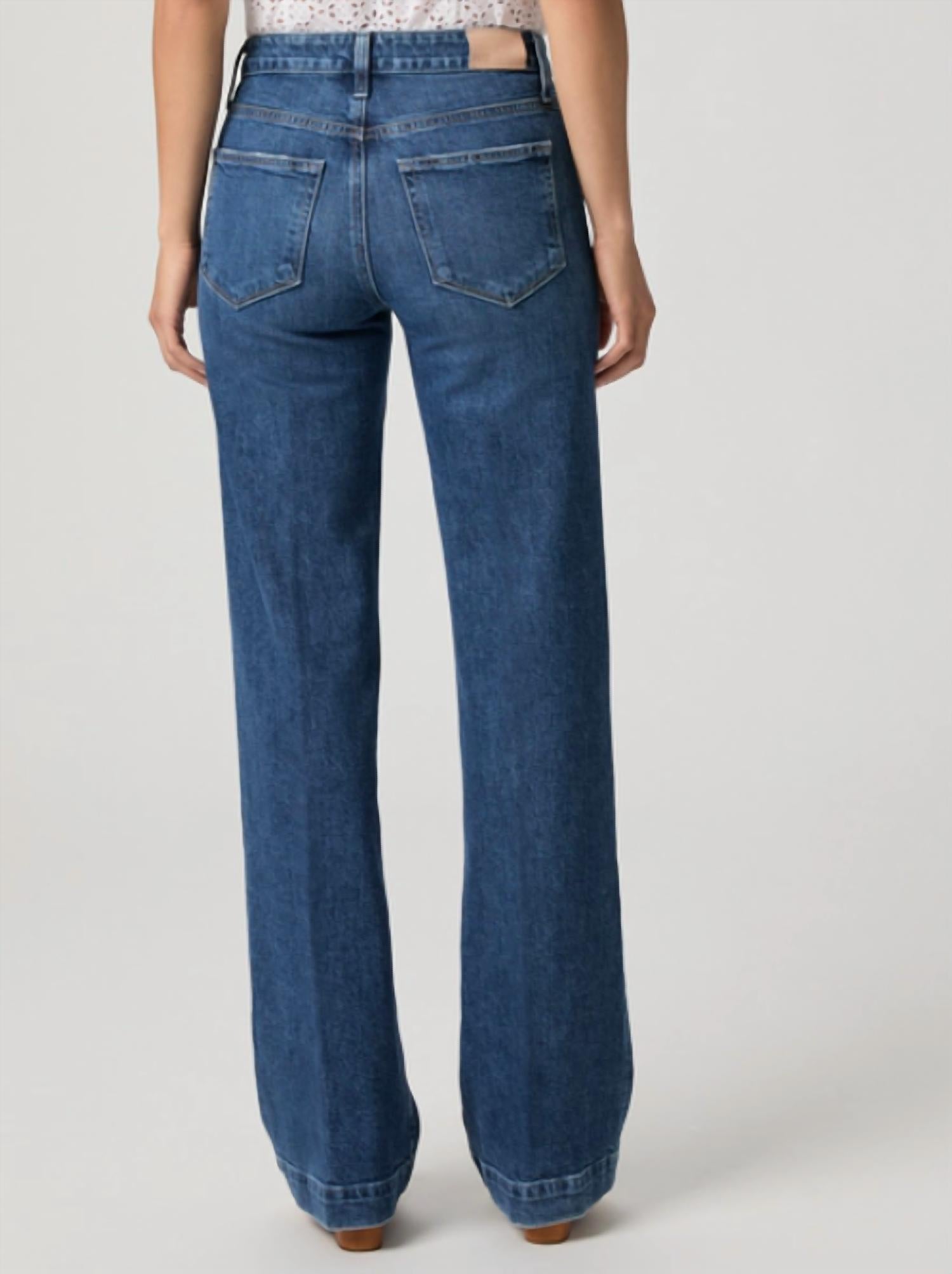 Paige Leenah 32" High-Rise Jeans in sound check - women's jeans - alternate view