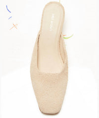 Free People Women's Avenue Heel in sand hairy suede - women's heels - view 5