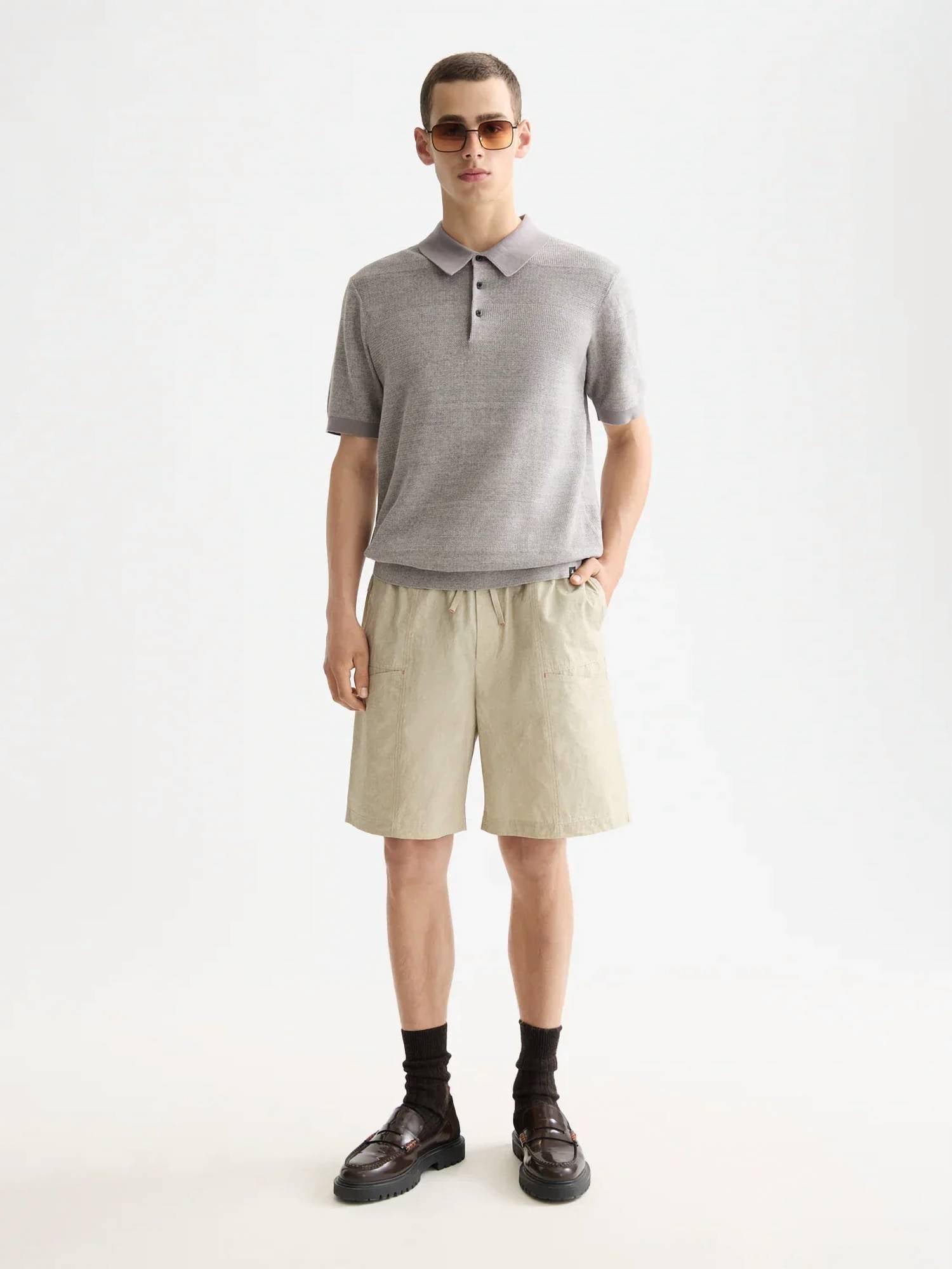 Scotch & Soda - Knitted Tonal Striped Regular Polo