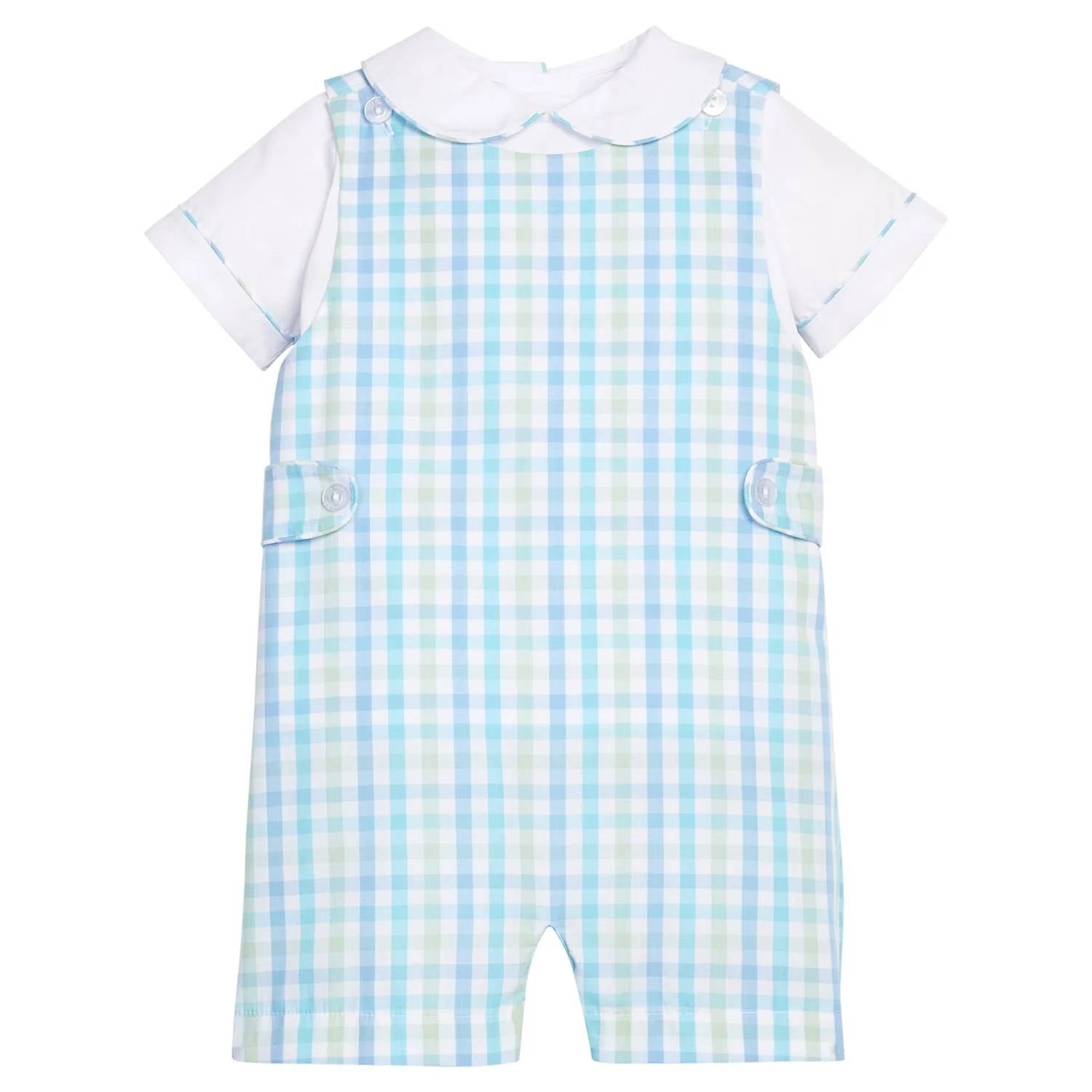 Little English - Kids Button Tab John John Set