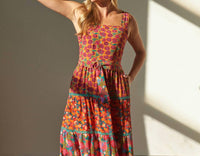 Emily Lovelock - Kathleen Multi Print Midi Sundress