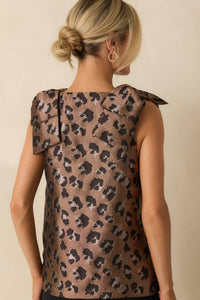 Entro - Sleeveless Bow Shoulder Top