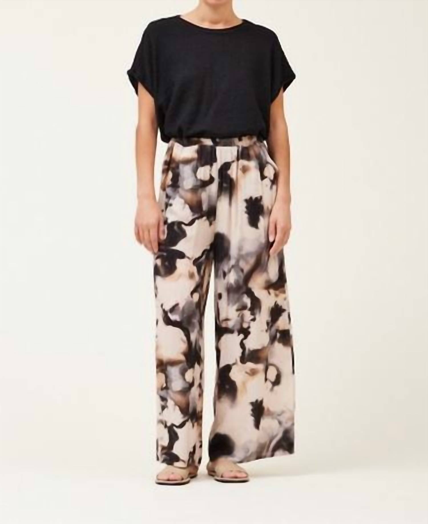 Grade & Gather - Swirl Print Wide Leg Pant