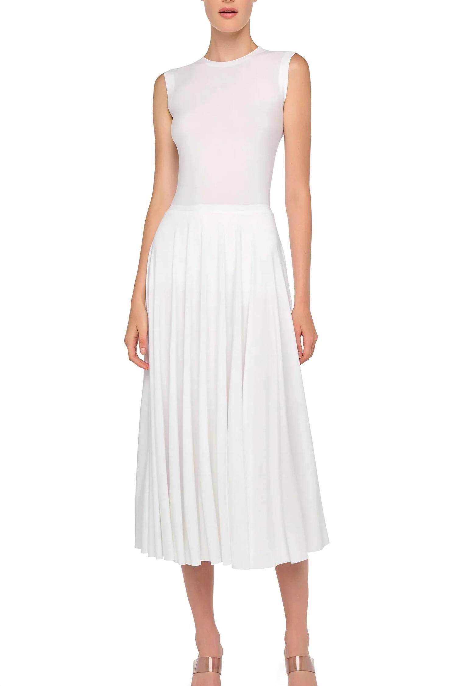 Norma Kamali - Flared Midi Skirt