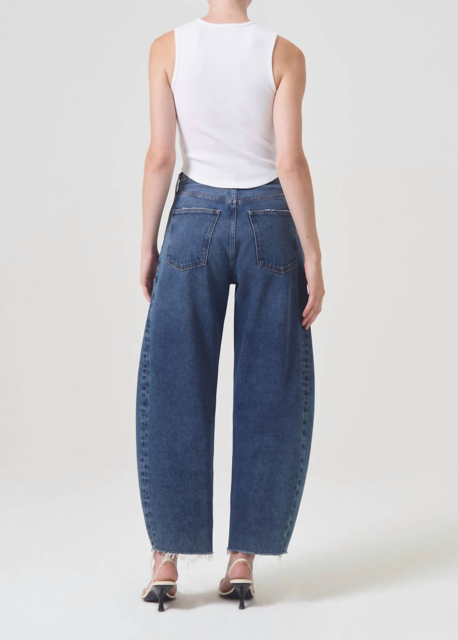 Agolde - Luna High Rise Pieced Taper Jeans