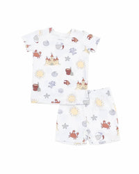 Angel Dear - Kids Sunny Sandcastles Short Lounge Set
