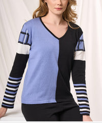 Angel Apparel - Colorblock Knit Top