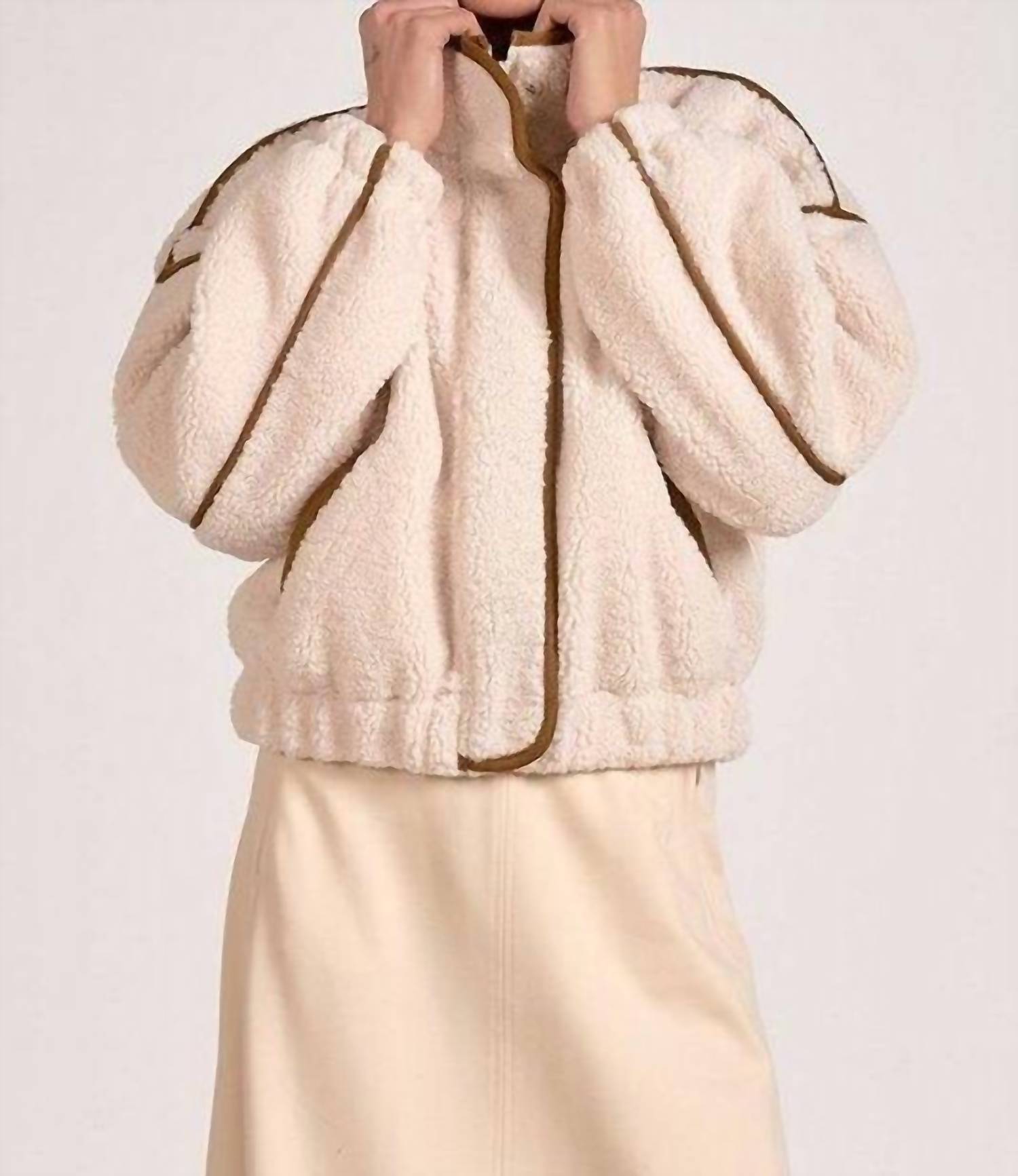 Elan - Slate Sherpa Cozy Jacket