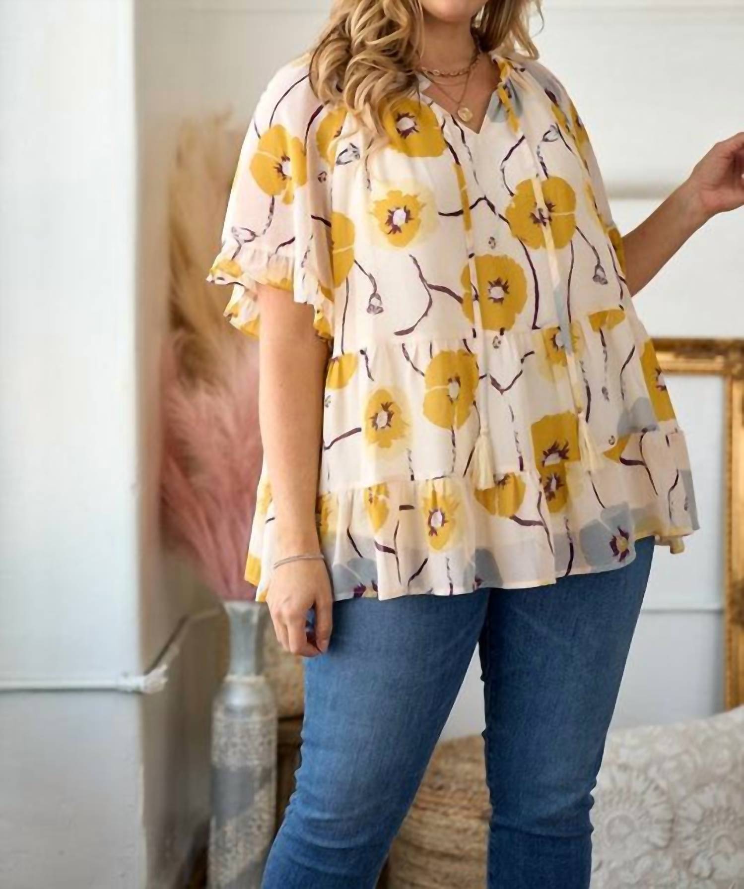 Hailey & Co - Calm Mood Tiered Top