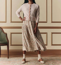 THE GREAT. The Dainty Cardigan in soft petal - women's cardigan