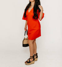 Thinking Mu - Fiery Red Kim Dress