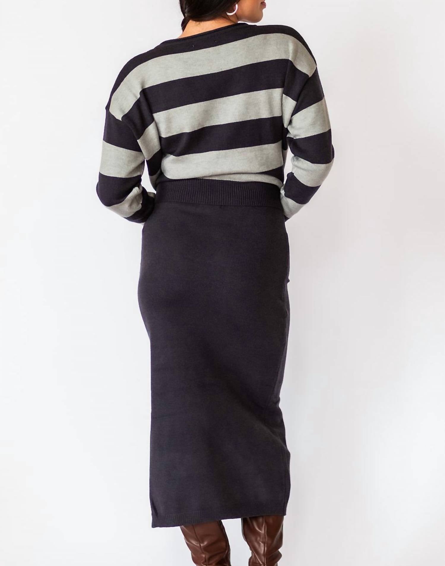 Falcon Park - Siarah Knit Pencil Skirt