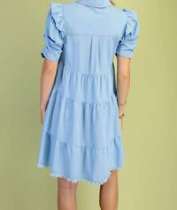 Gigio - Linen Button Up Shirt Dress