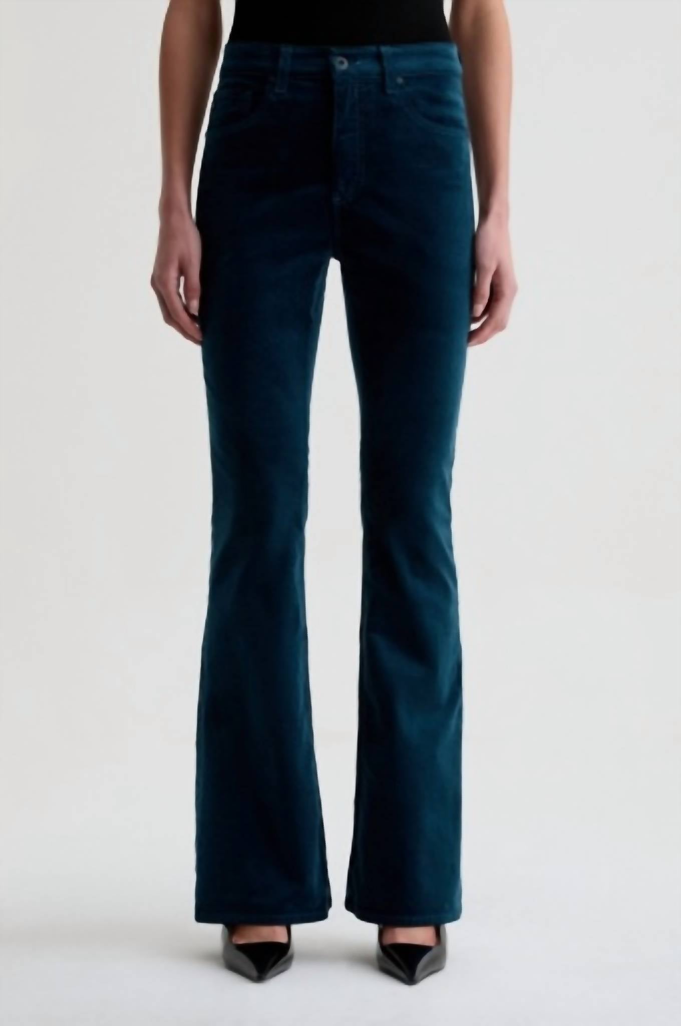 Ag Jeans - Farrah Velvet Mid-rise Boot Pant