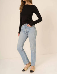 Project Social T - Vera Boat Neck Long Sleeve Tee
