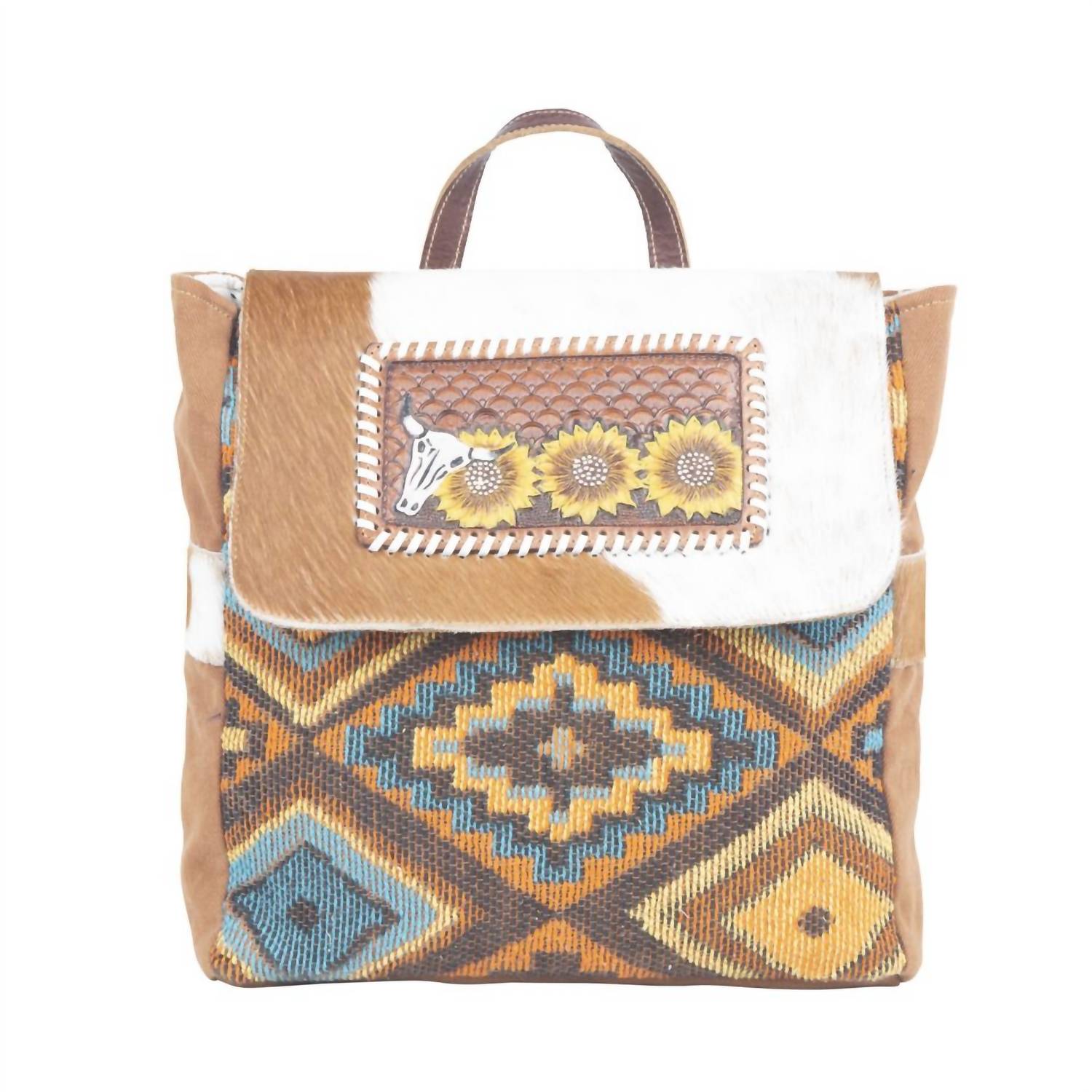 Myra Bags - Women's Primordial Hand-tooled Bagpack