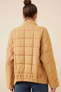 Hayden La - Quilted Zip Up Padded Jacket