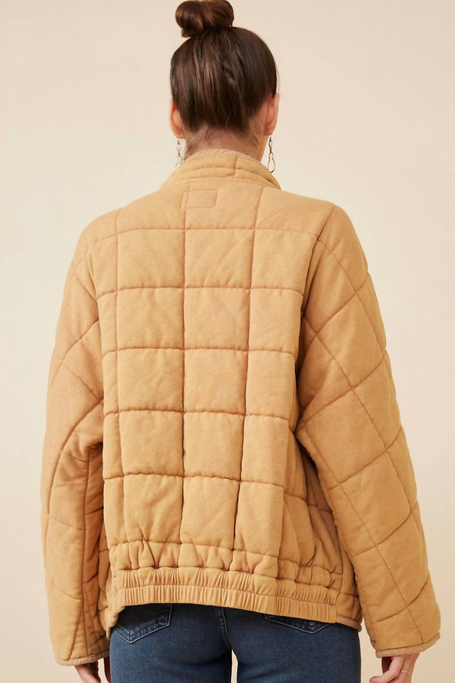 Hayden La - Quilted Zip Up Padded Jacket