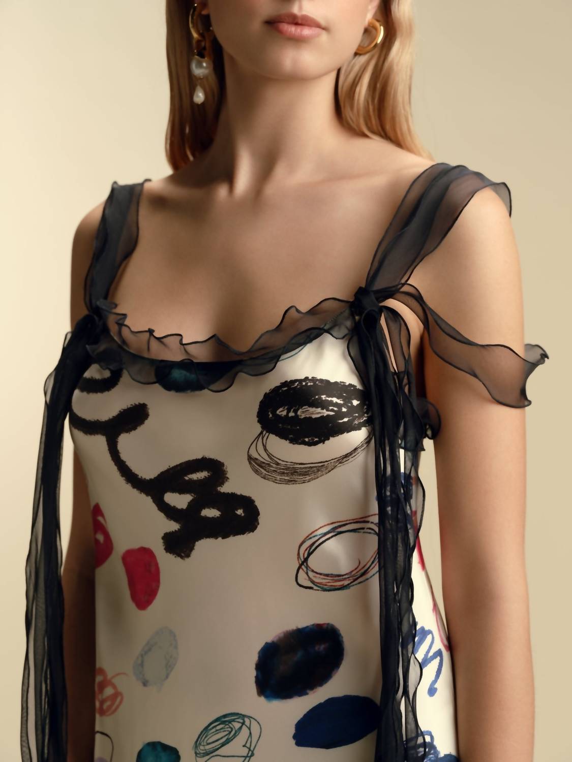 Marina Moscone - Satin Twill Slipdress