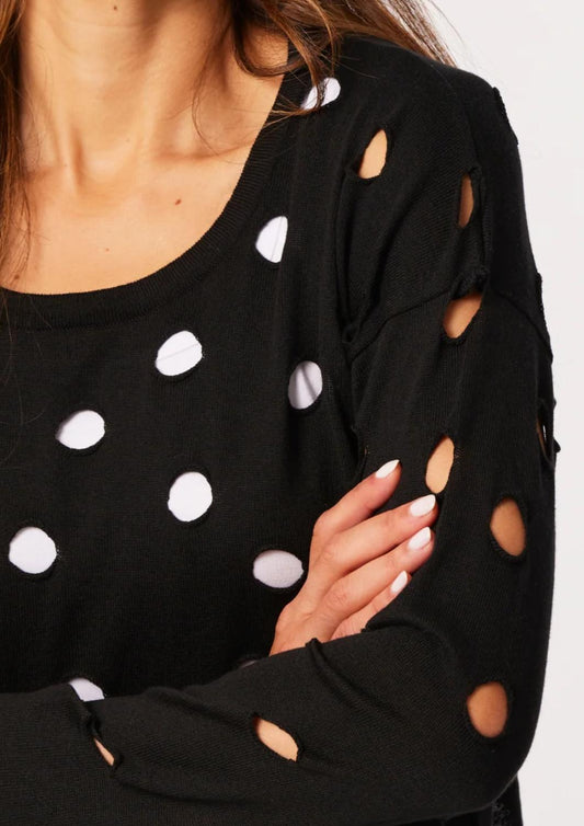 French Kyss - Scoop Hole Sweater