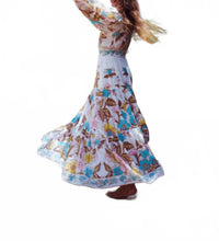 BELL Clover Maxi Dress in clover maxi dress in turquoise yellow - women's dress - alternate view