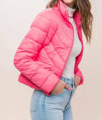 Love Tree - Zip Up Puffer Jacket