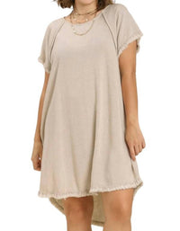 Umgee - Linen Fringe Dress - Plus