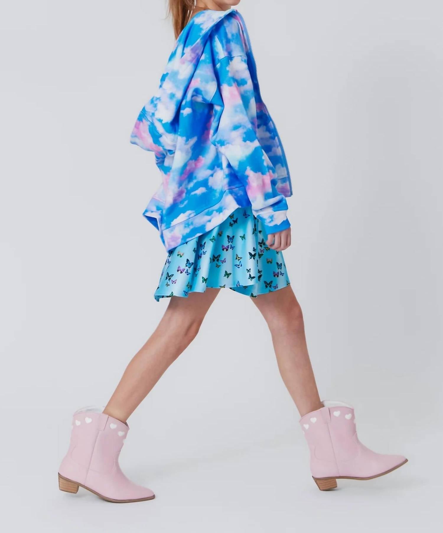 Terez - Girl's Oversized Zip Hoodie
