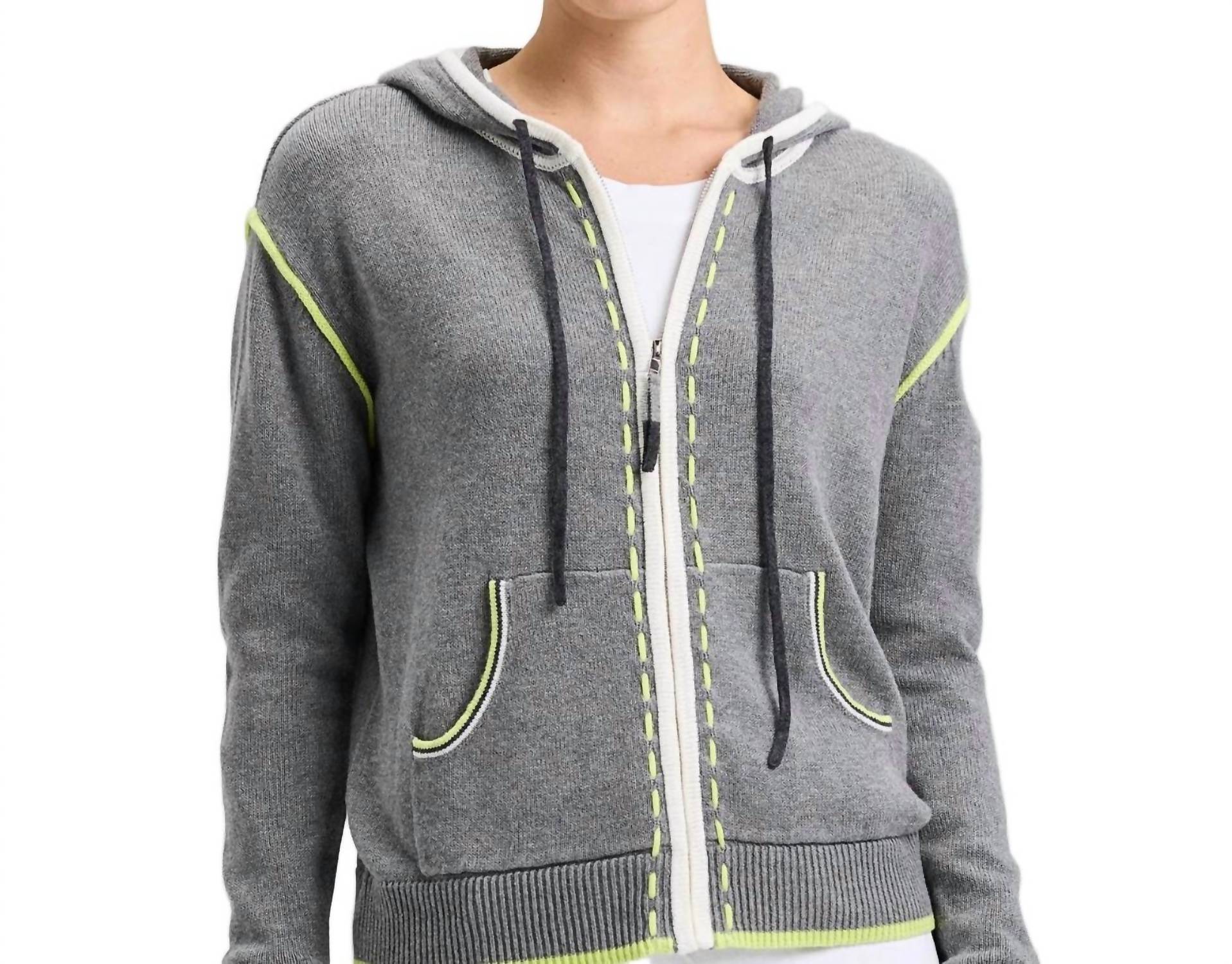 Zaket & Plover - Zip Threaded Hoodie Sweater