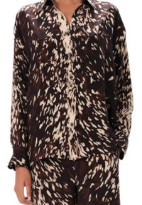 Maria Cher Callao Katt Shirt in earth tones - women's shirt - detail view
