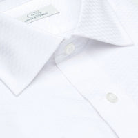 Cooper & Stewart - Men’s Tuxedo Tonal Check Cotton Dress Shirt