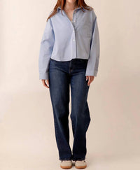 Just Black Denim - Mid Rise Loose Straight Leg Jeans