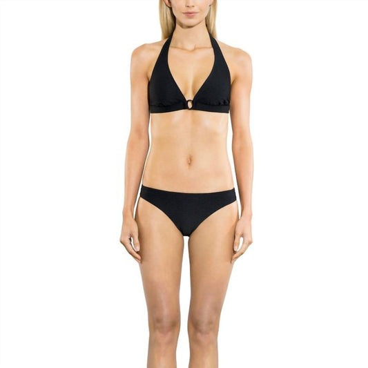 Shoshanna - Solid Textured Classic Bikini Bottom