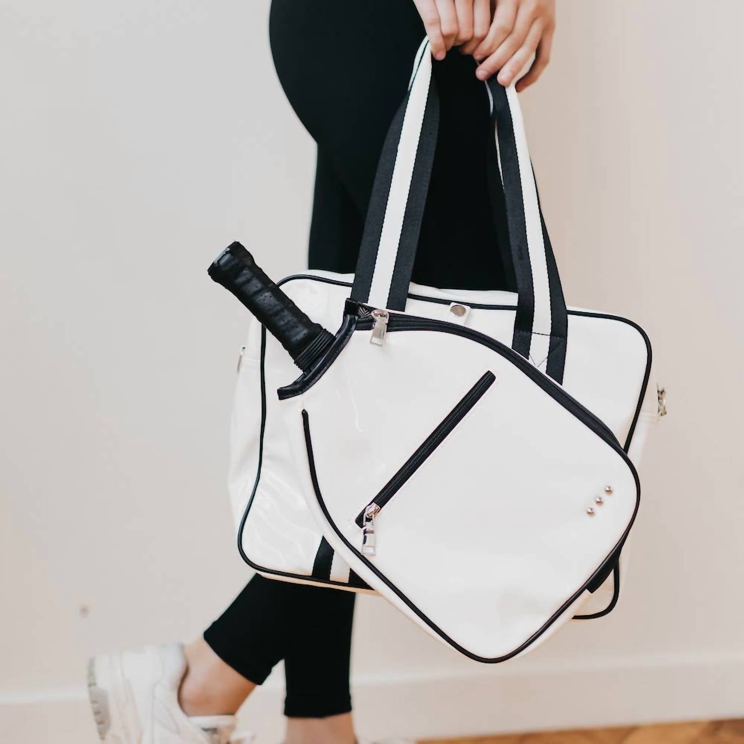 Pretty Simple - Women's Poppy Patent Pickleball Bag