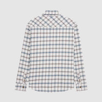 Fox Racing Women's Survivalist Core Flannel Long Sleeve Shirt in light gray - women's shirt - detail view