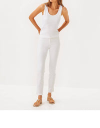 Lilly Pulitzer Gabbie Knit Top in resort white - women's tank top