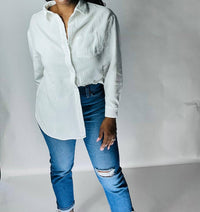 Fore Collection - Caitlyn Oversized Button Up Top