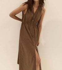 Deluc - Rubbens Poplin Sleeveless Maxi Dress