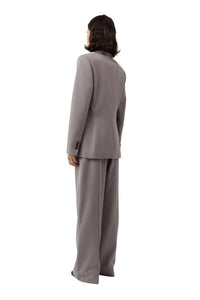 St. Agni Women's 90s Wool Blazer in doe - women's jacket - detail view