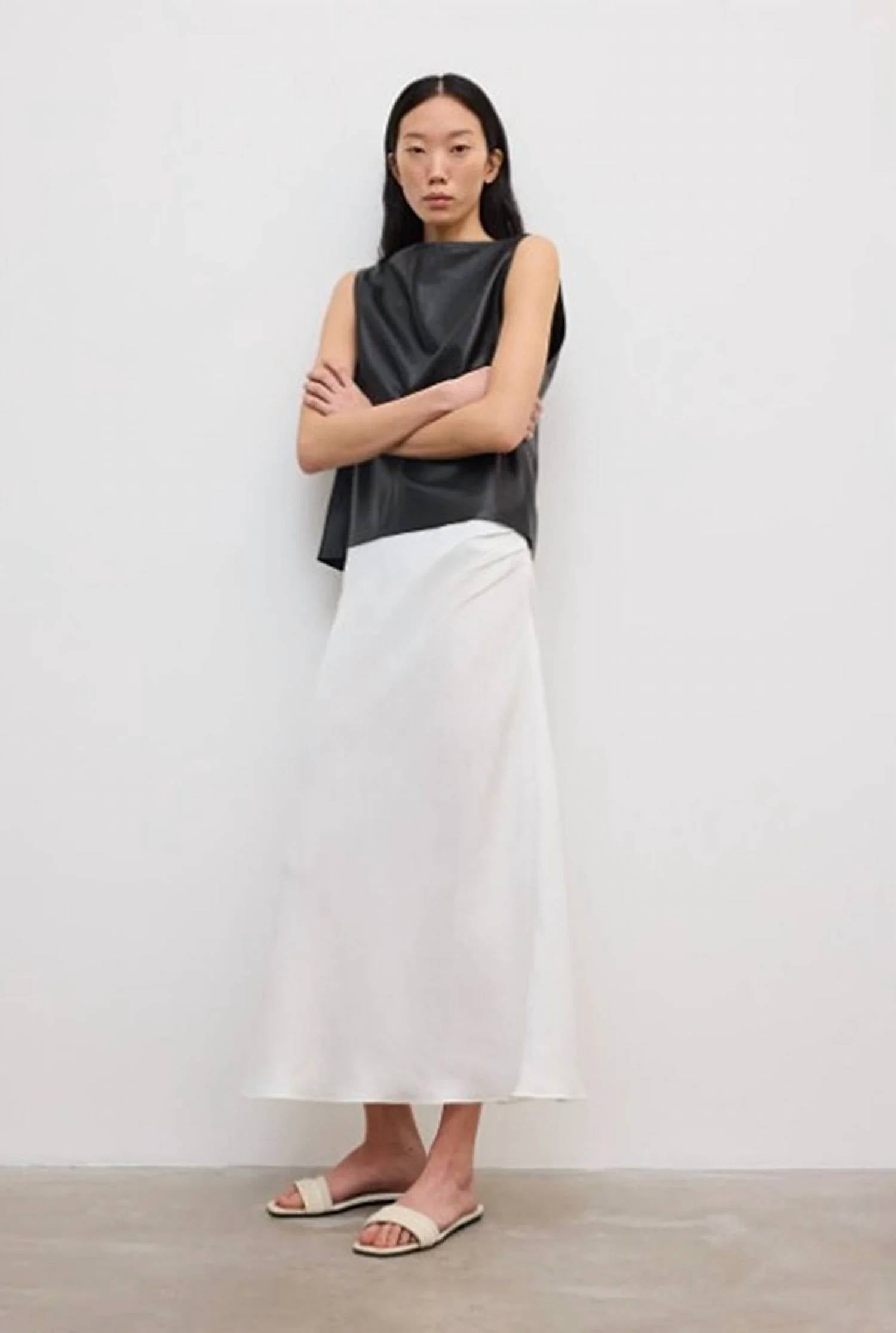 House Of Dagmar - Draped Midi Skirt