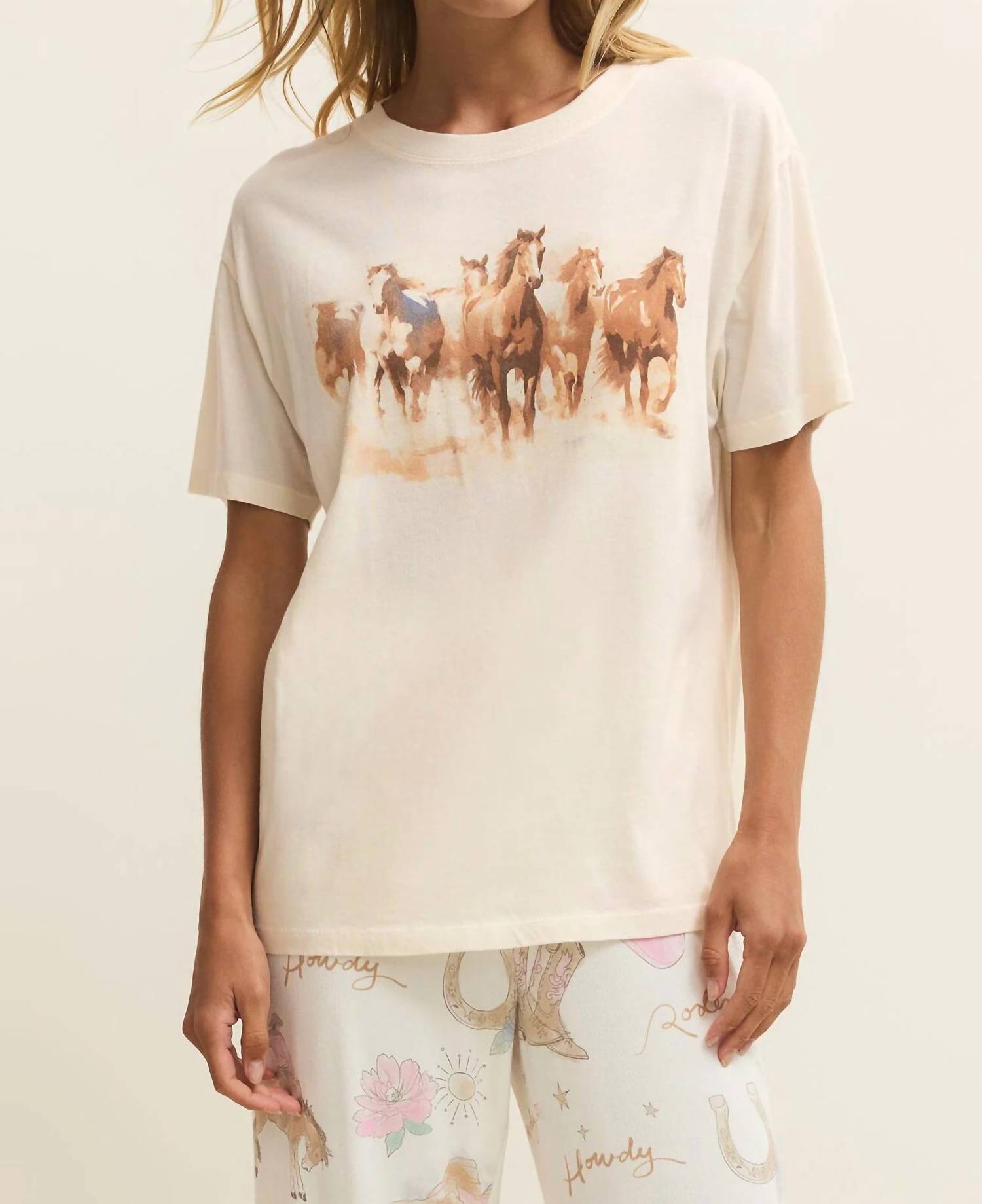 Z Supply - Howdy Horses Boyfriend Tee