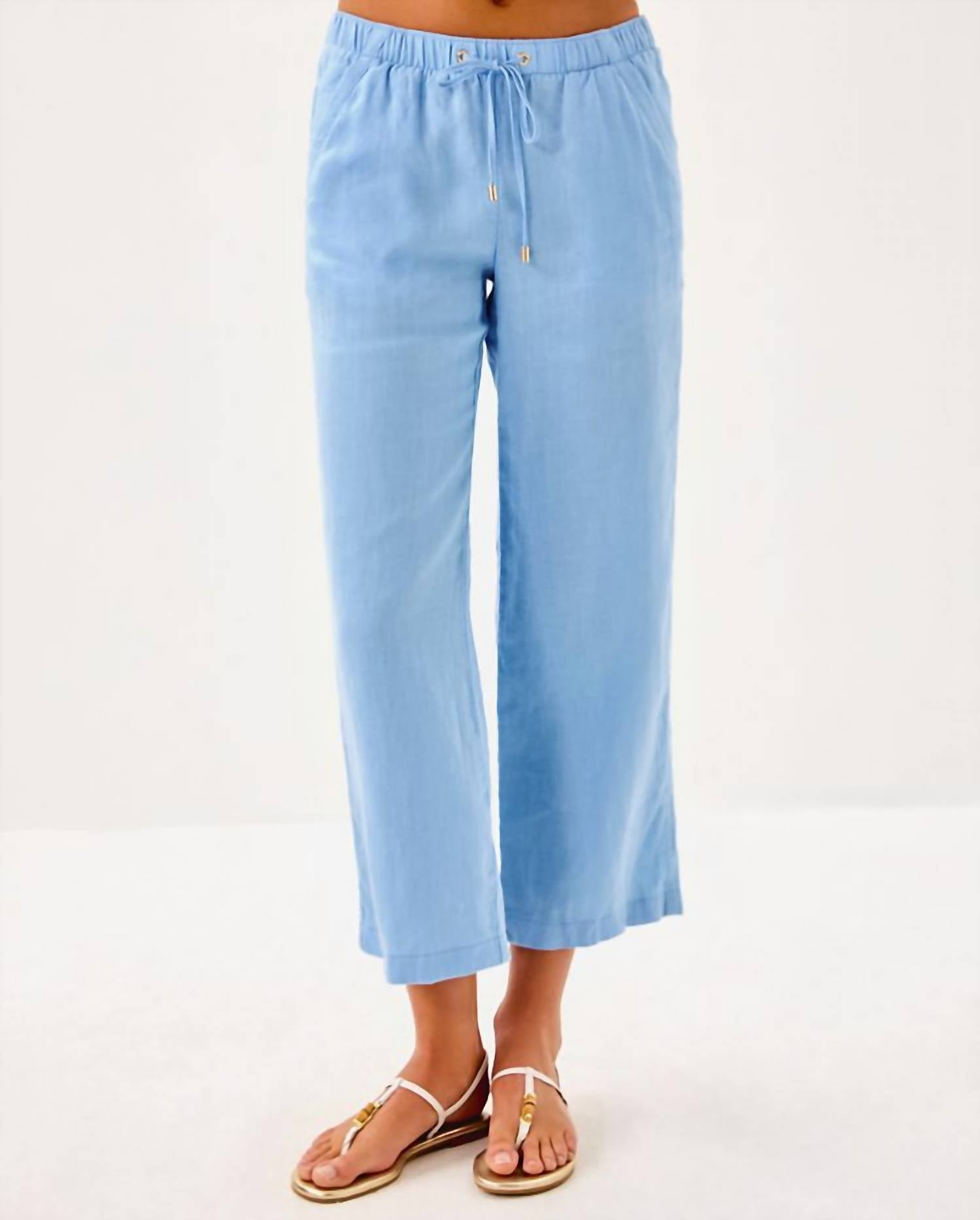 Lilly Pulitzer - Brawley Linen Crop Pant