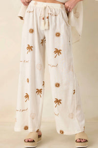 Vintage Havana - Sun & Sand Flowy Pants