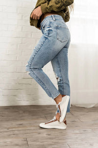 Ampersand Ave - Mom Distress Denim Jean