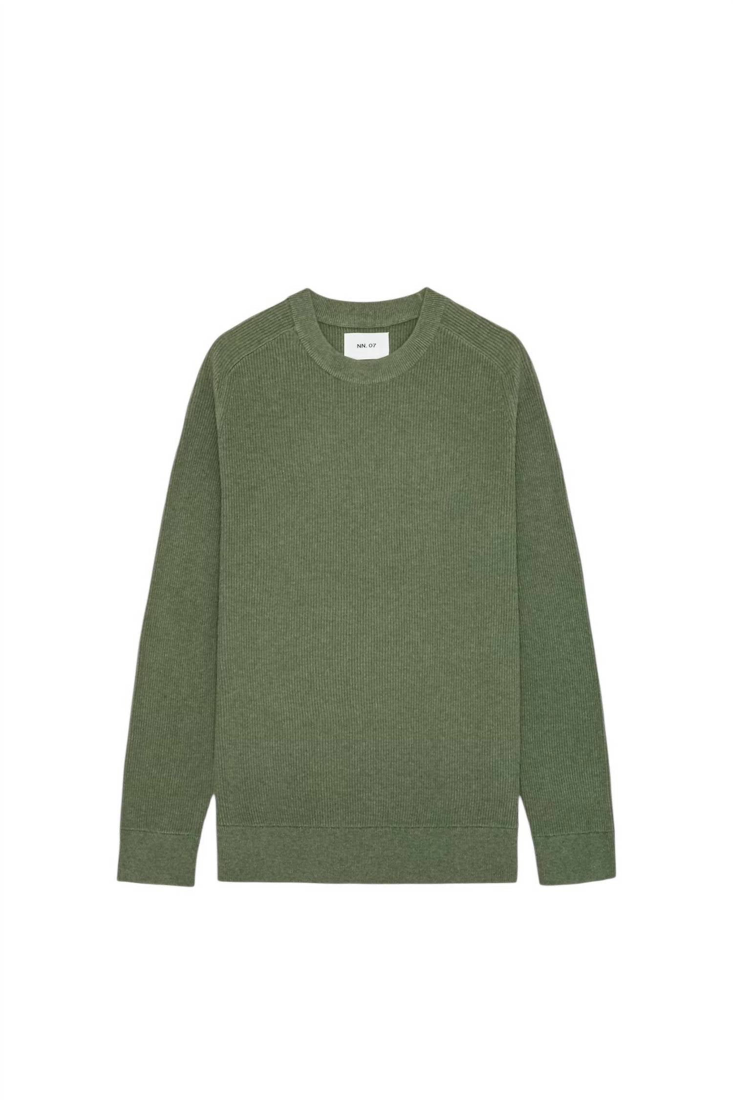 NN07 Kevin Crew Sweater in capers - men's sweater - view 4