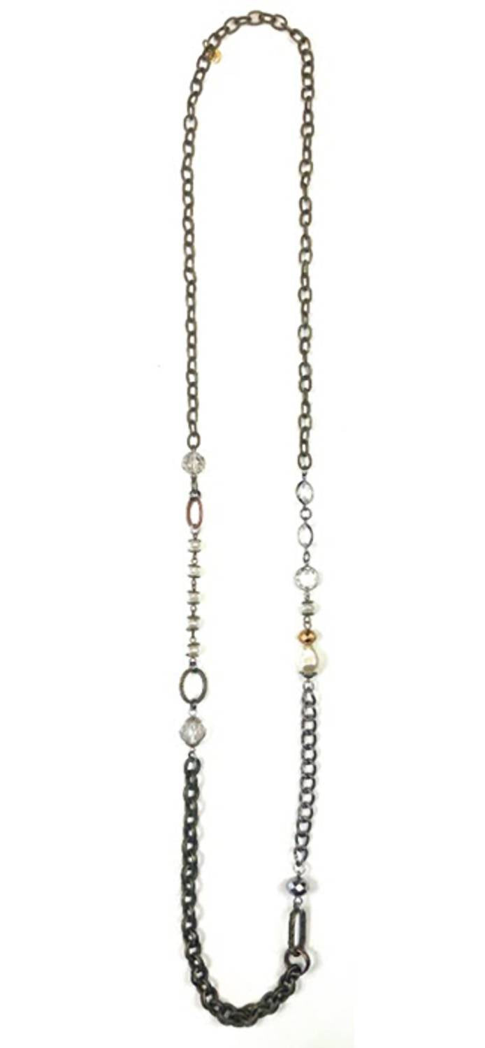 Legend Or Lies - Women's Beads Long Asymmetric Chain